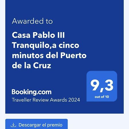 Appartamento Casa Pablo III Tranquilo,A Cinco Minutos Del Puerto De La Cruz Los Realejos Esterno foto